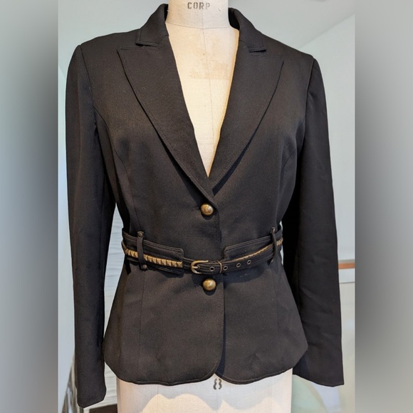 Marciano Jackets & Blazers - Marciano black belted blazer jacket size Med